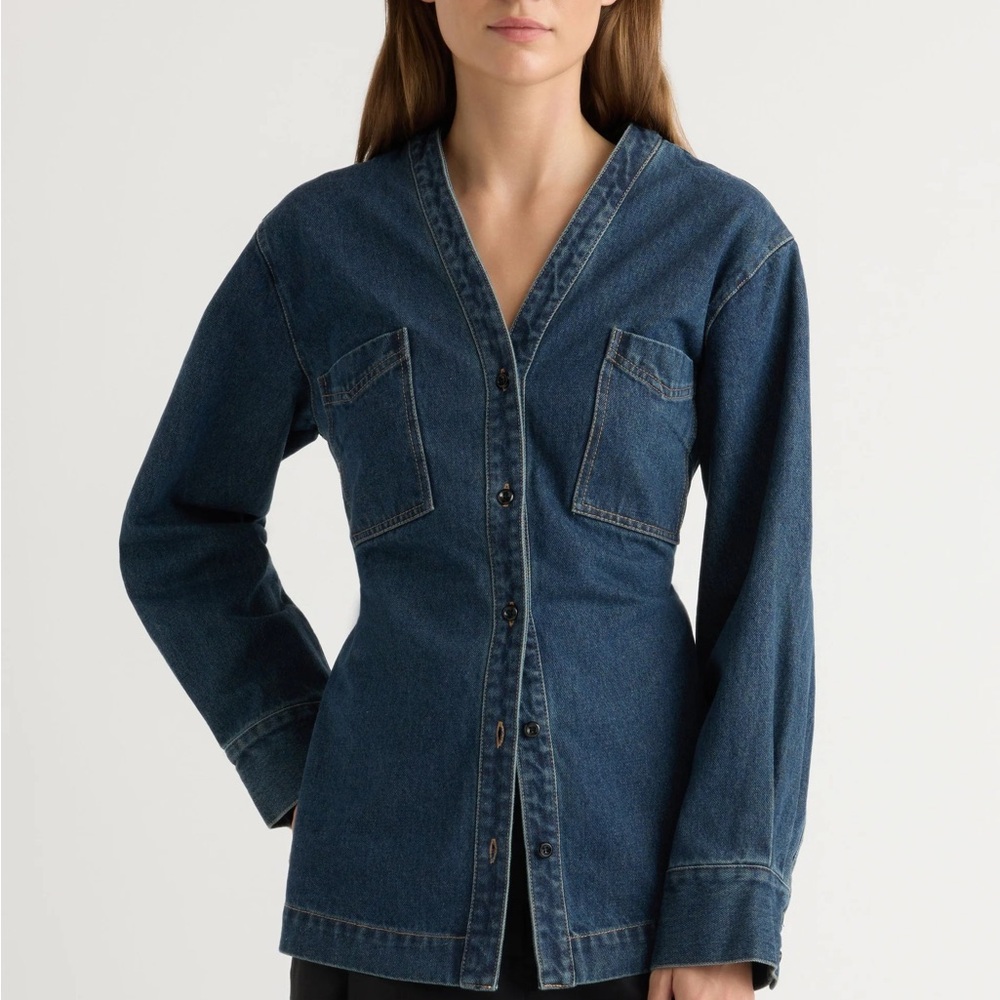 Modern Citizen Emmett Structured-Sleeve Denim Jacket